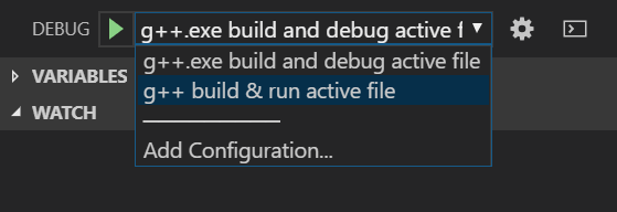 Run & Debug or Only run code